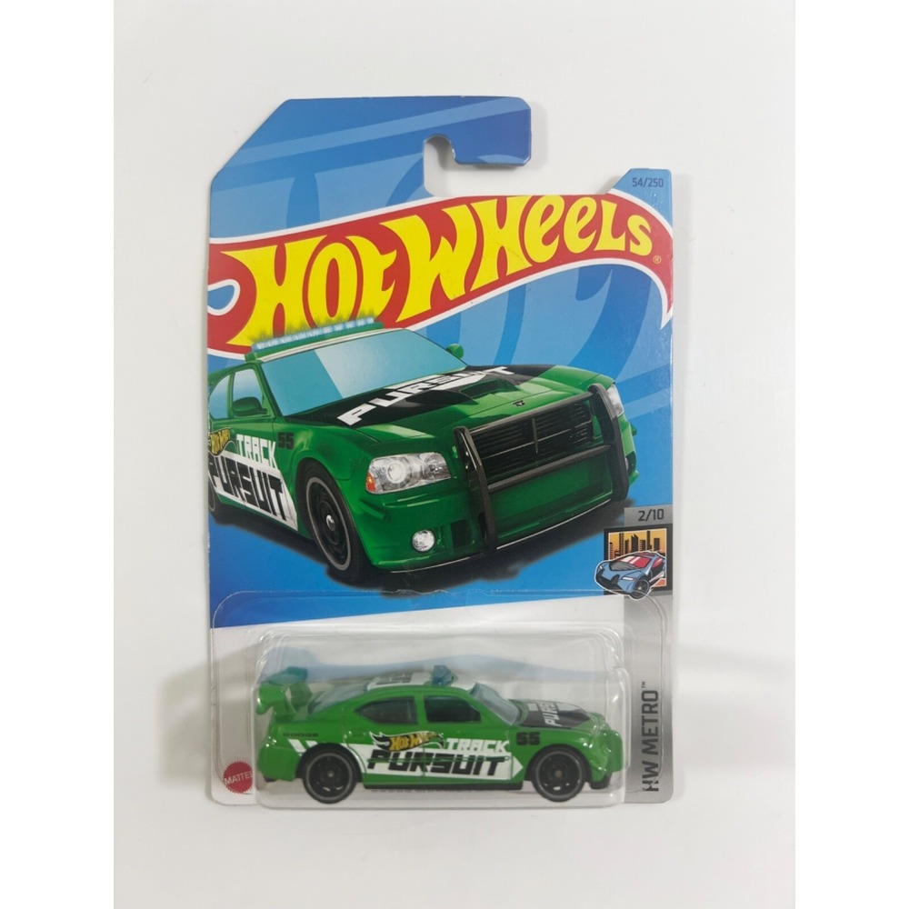 Hot Wheels 2023 Factory Set HW Metro #54 Dodge Charger Drift Green Track Pursuit